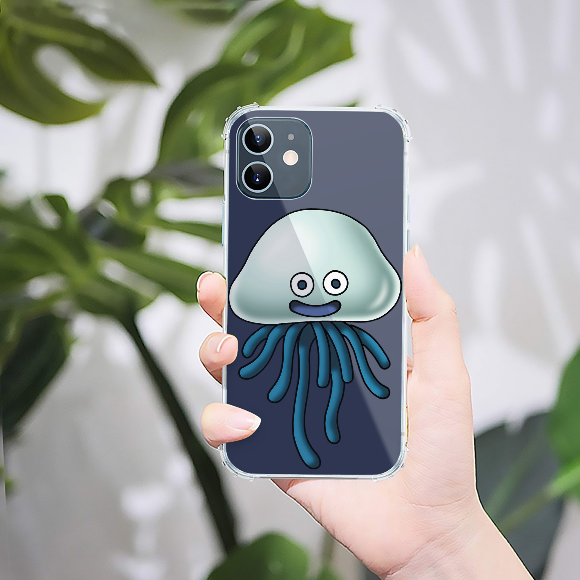 （画像用） ドラゴンクエスト Doragon Kuesuto Dragon Quest 【iPhone 12シリーズ対応】透明スマホケース（クリアソフトケース）